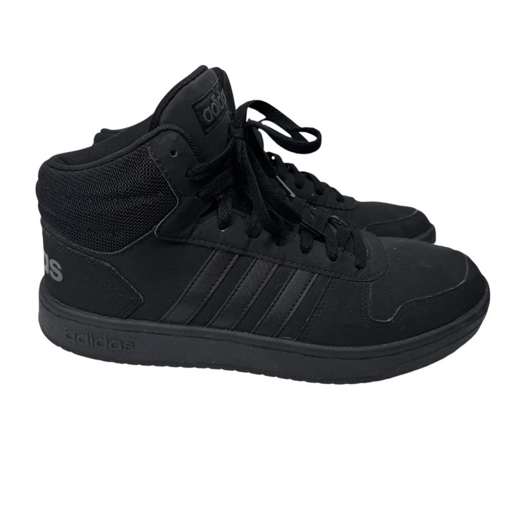 Adidas Mens Hoops 2.0 Mid‎ FV7229 Black Shoes Sneakers Size 11